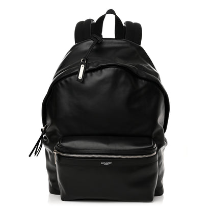 Saint Laurent Calfskin City Backpack Black 1 of 12