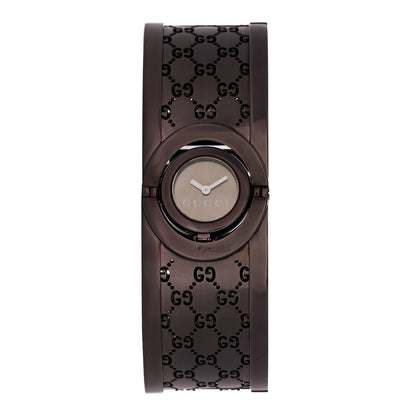 Gucci PVD Stainless Steel 23mm Twirl Quartz Watch Brown 1 of 4