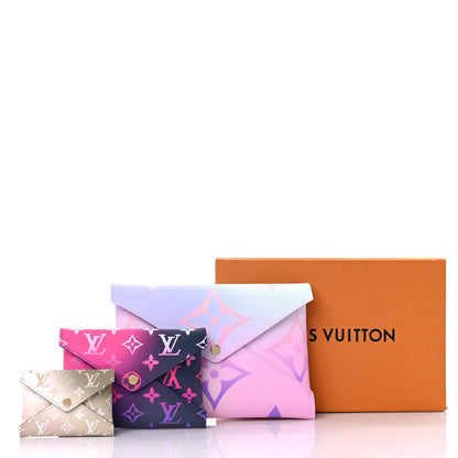 Louis Vuitton Monogram Giant Spring In The City Kirigami Pochette Set Sunrise Pastel Midnight Fuchsia Sunset Kaki 11 of 11