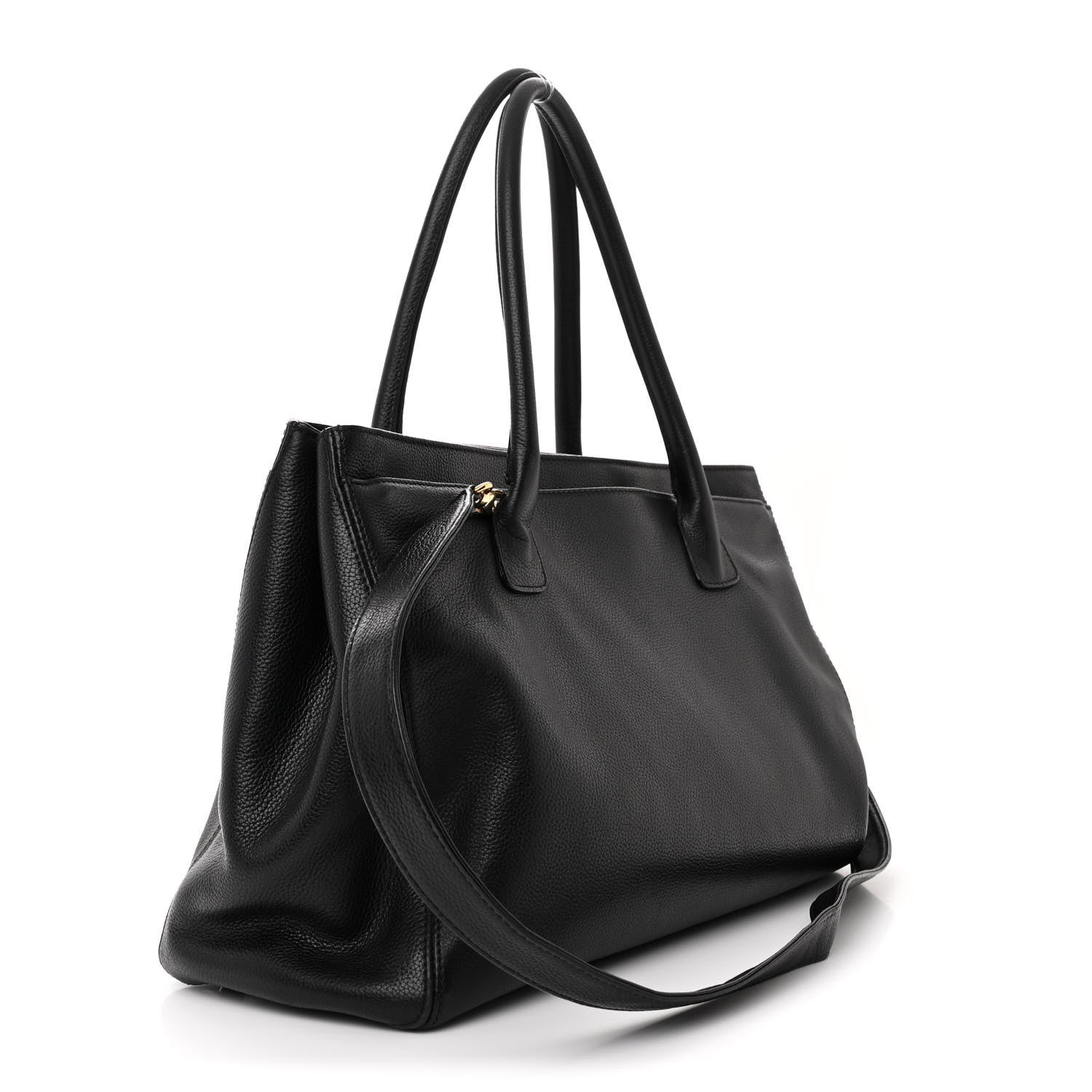 Chanel Calfskin Cerf Executive Shopper Tote Black 3 of 15