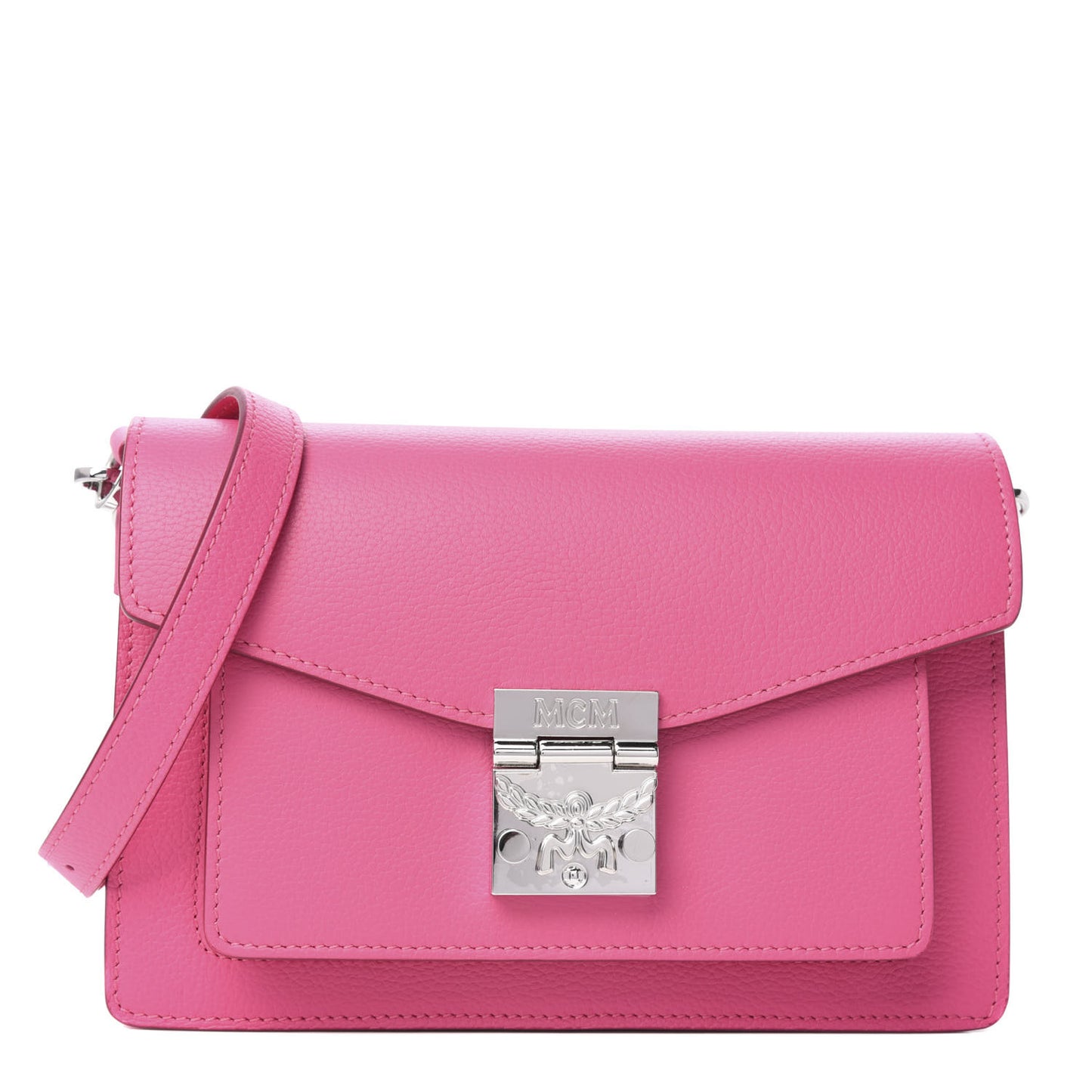 Grained Calfskin Small Patricia Crossbody Sugar Pink
