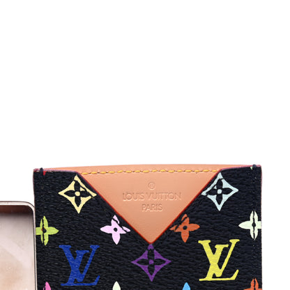 Louis Vuitton Monogram Multicolor Mirror and Case Pouch Black 4 of 5