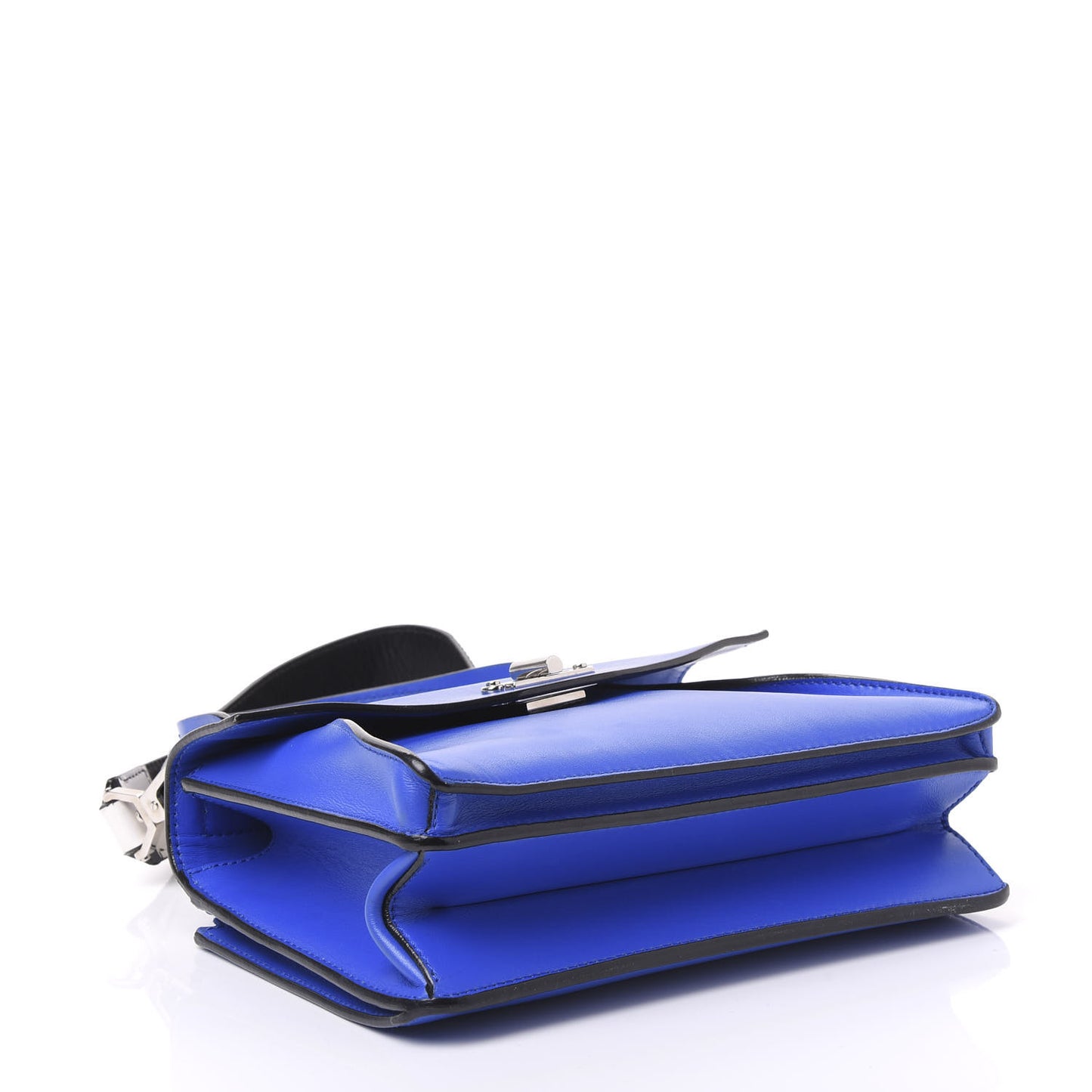Calfskin Small Hava Top Handle Bag Lapis