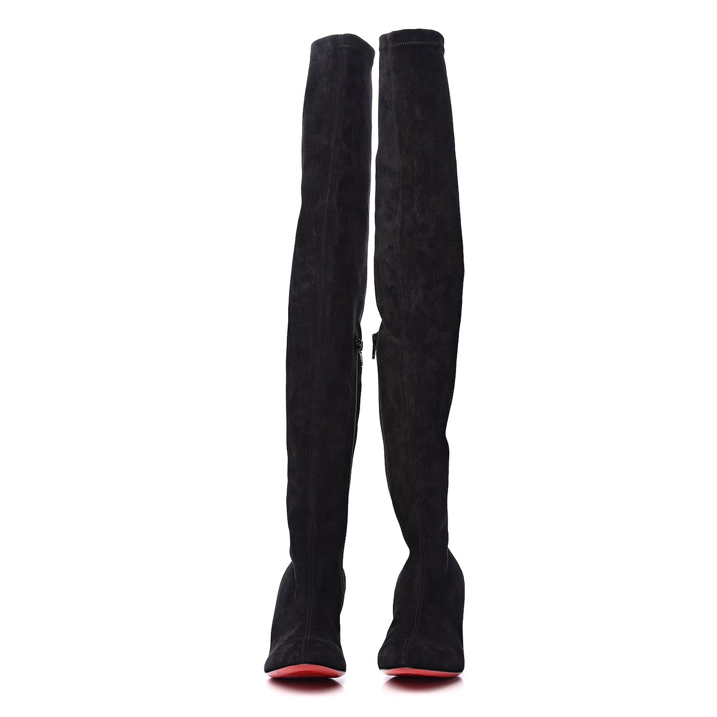 Veau Velours Alta Top 70 Over The Knee Boots 37.5 Black