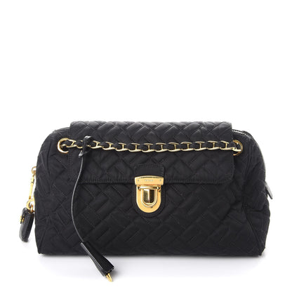 Prada Nylon Tessuto Impuntu Quilted Flap Black 1 of 11