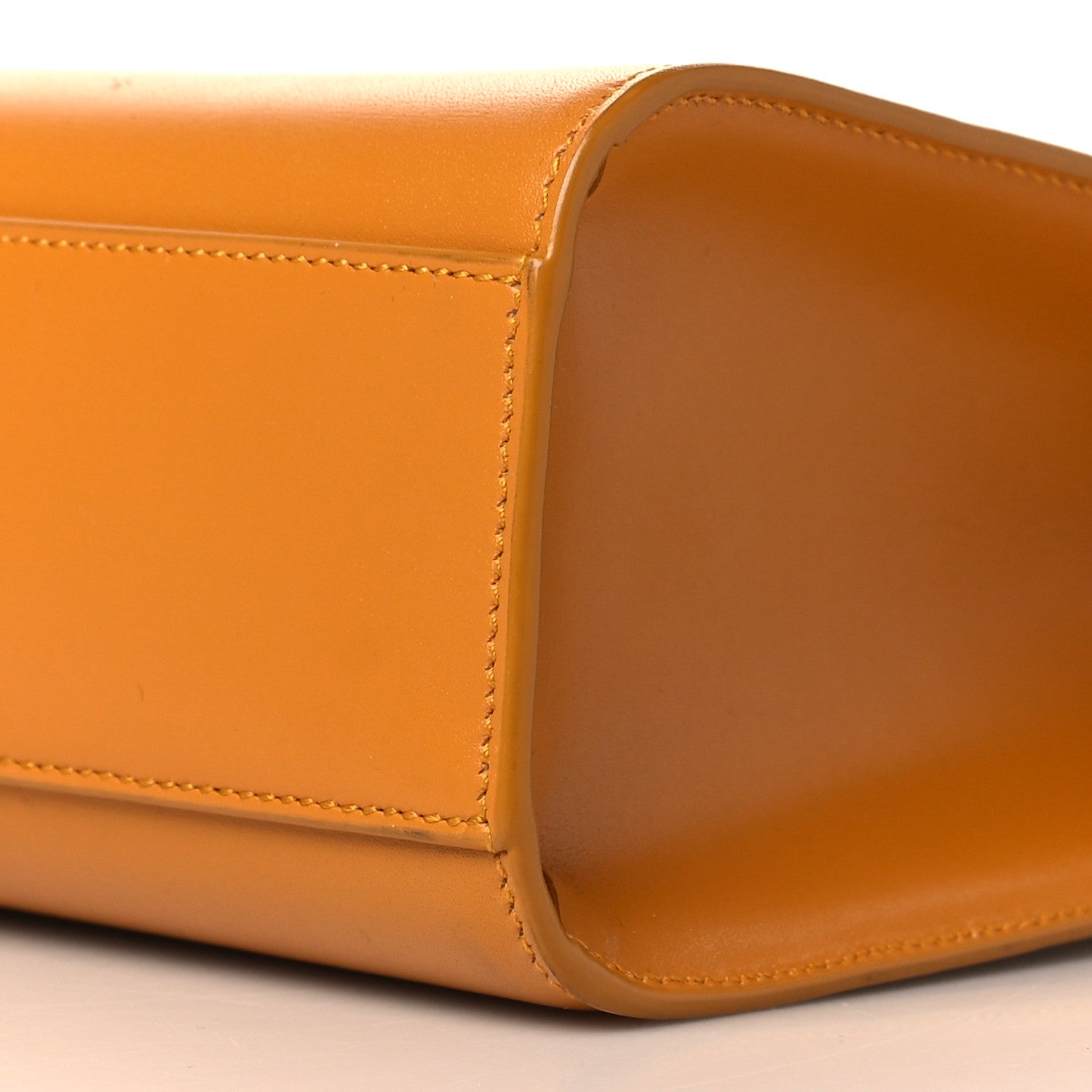 Saint Laurent Smooth Calfskin Manhattan Baguette Cheddar 9 of 9