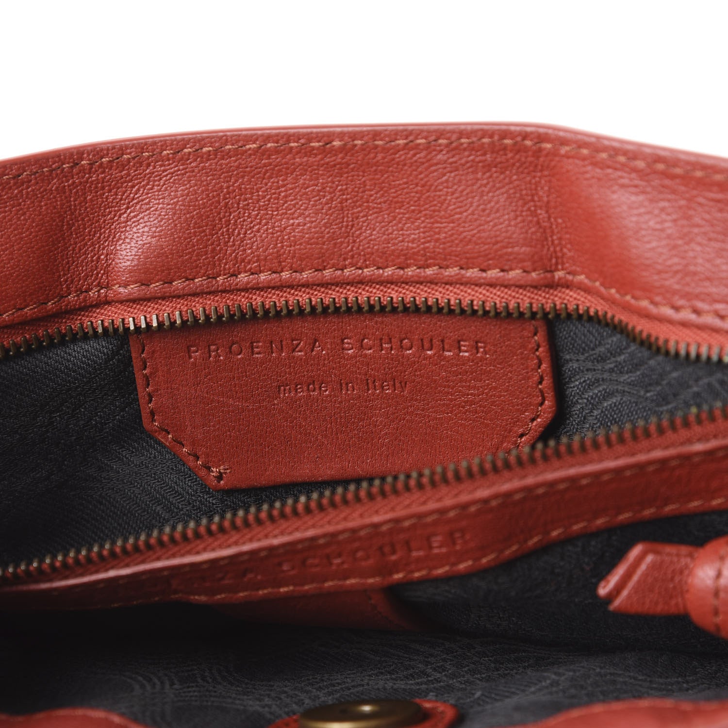Proenza Schouler Lambskin Medium PS1 Satchel Mandarin Red 8 of 10