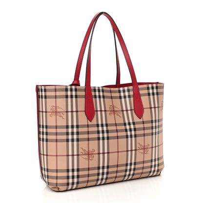Burberry Haymarket Check Medium Reversible Tote Red 4 of 16