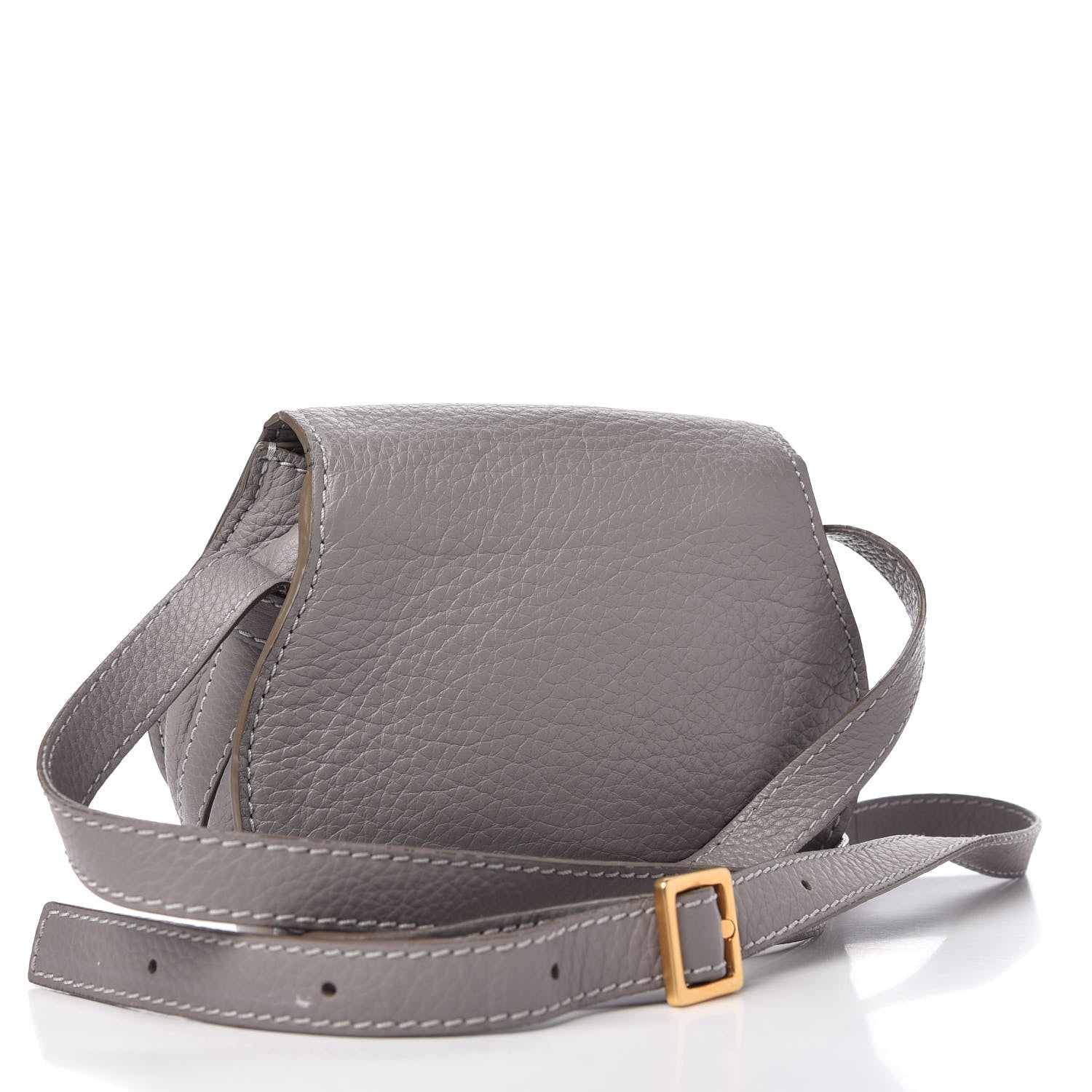 Chloe Calfskin Mini Marcie Round Crossbody Bag Cashmere Grey 3 of 11