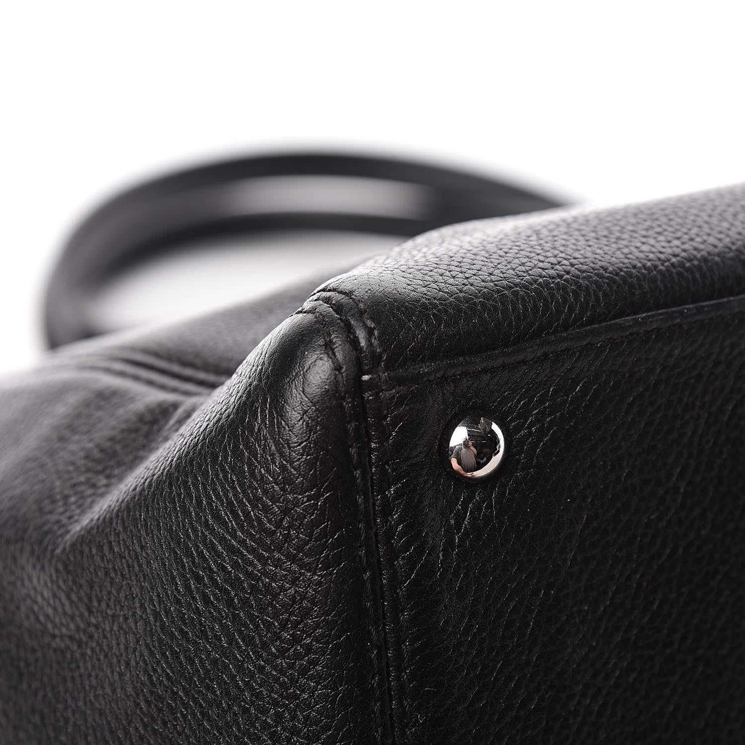 Chanel Calfskin Cerf Executive Shopper Tote Black 12 of 21