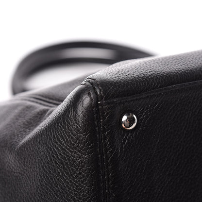 Chanel Calfskin Cerf Executive Shopper Tote Black 12 of 21