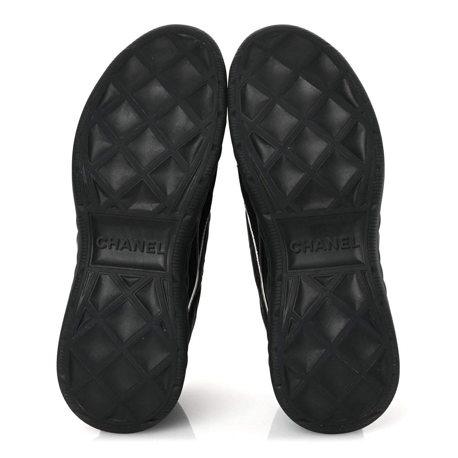 Chanel Fabric Suede Mens CC Sneakers 41 Black 7 of 13