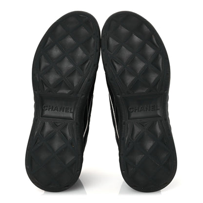 Chanel Fabric Suede Mens CC Sneakers 41 Black 7 of 13