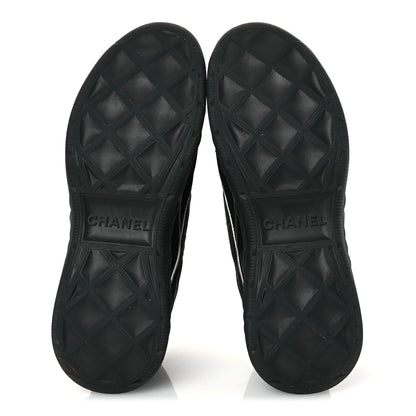 Chanel Fabric Suede Mens CC Sneakers 41 Black 7 of 13
