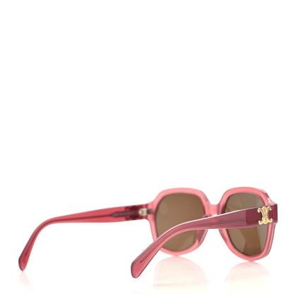 Celine Acetate Triomphe Sunglasses CL40189F Milky Merlot 4 of 7