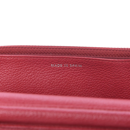 Chanel Calfskin Diamond Stitch Wallet On Chain WOC Red 9 of 10
