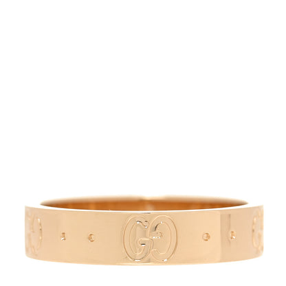 Gucci 18K Yellow Gold 4mm Icon Thin Band Ring 49 5 1 of 6