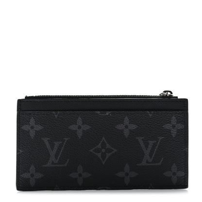 Louis Vuitton Reverse Monogram Eclipse Taiga Coin Card Holder 1 of 6
