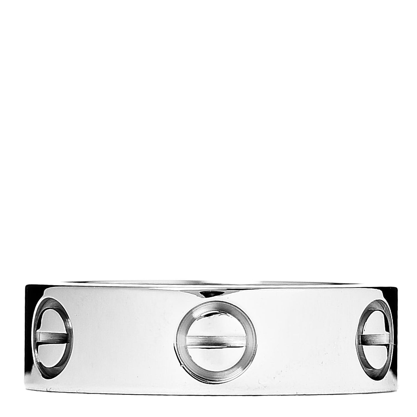 18K White Gold 5.5mm LOVE Ring 51 5.75