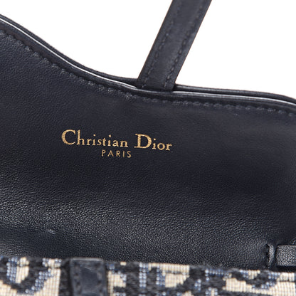 Christian Dior Oblique Nano Saddle Chain Pouch Blue 5 of 8