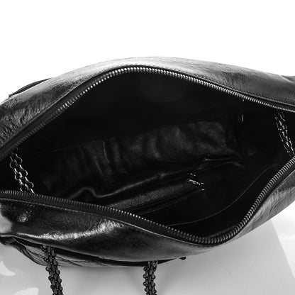 Chanel Metallic Aged Calfskin Quilted Large Reissue Camera Case Black 5 of 7
