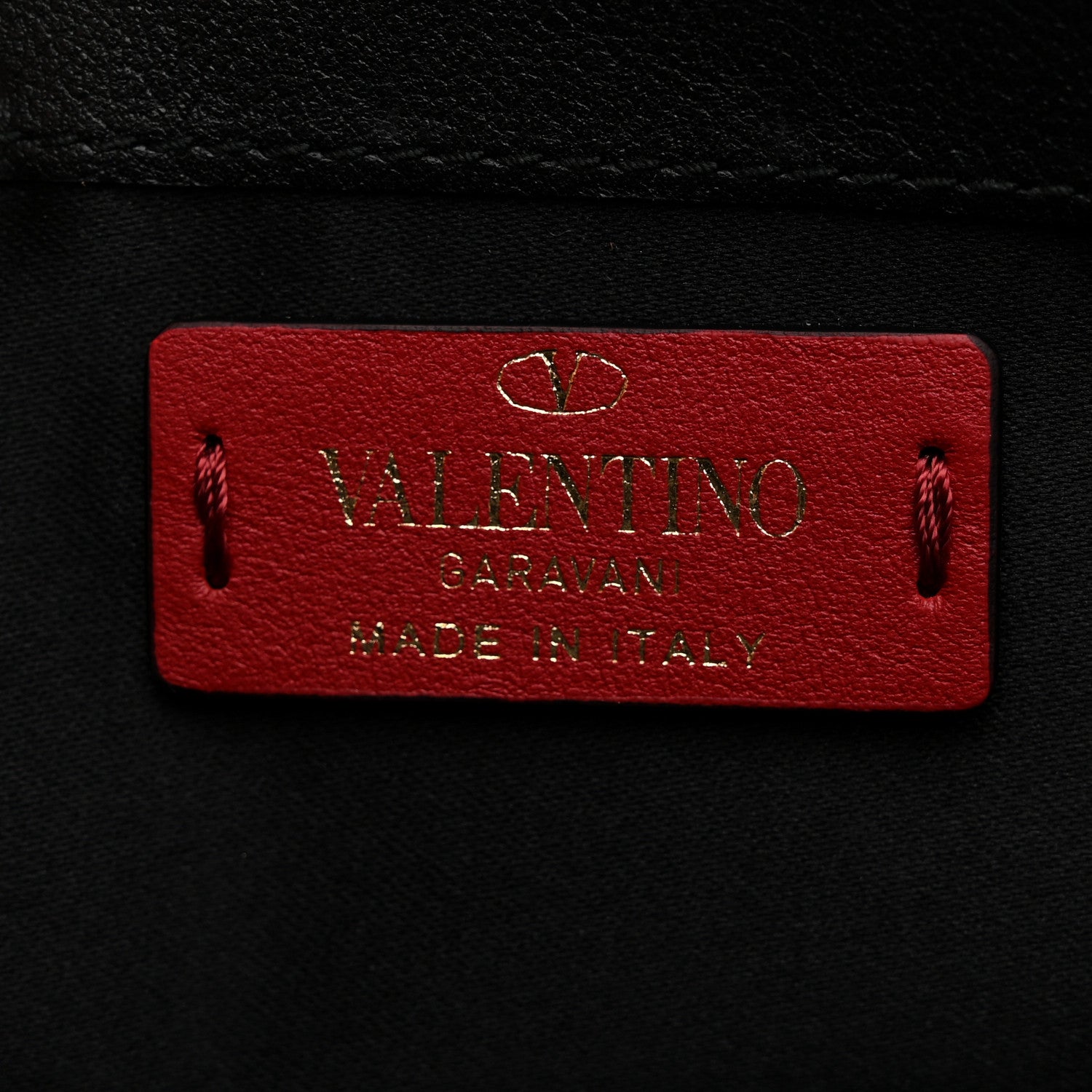 Valentino Garavani Vitello Rockstud Envelope Wallet on Chain Black 6 of 10