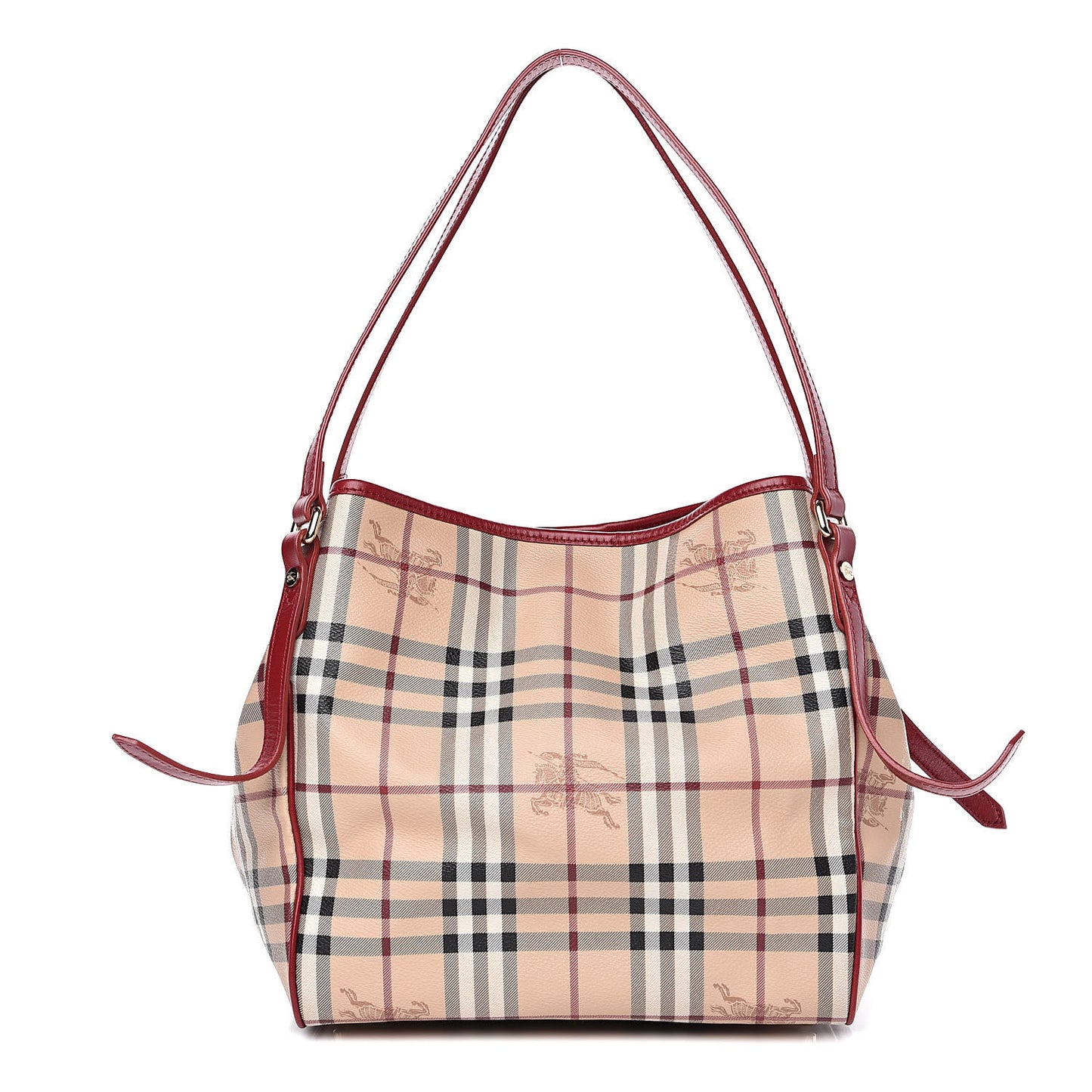 Haymarket Check Small Canterbury Tote Military Red