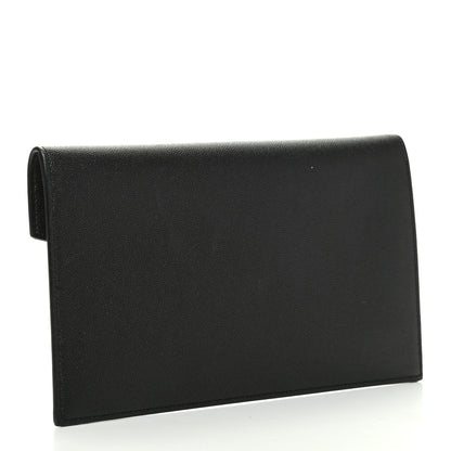 Saint Laurent Grain De Poudre Uptown Pouch Black 3 of 8