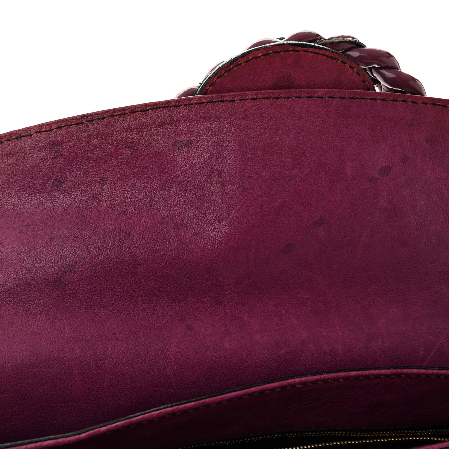 Valentino Garavani Patent Large Histoire Purple 15 of 15