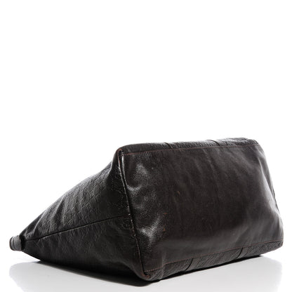 Gucci Guccissima Medium Joy Tote Bag Dark Brown 4 of 7