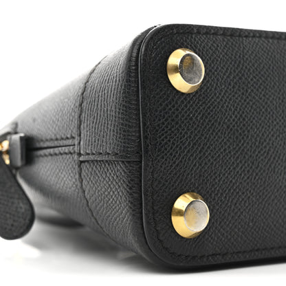 Balenciaga Signature Grained Calfskin XXS Ville Top Handle Bag Black White 8 of 10