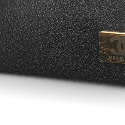 Chanel Lambskin Quilted Mini Top Handle Rectangular Flap Black 7 of 9