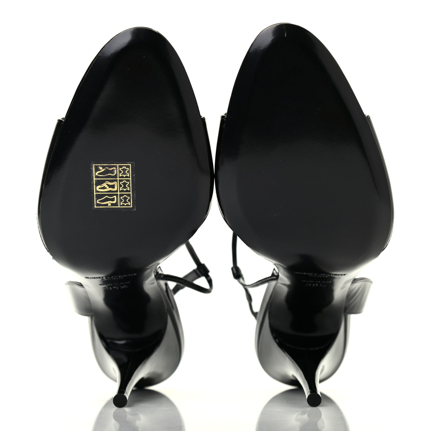 Patent Calfskin Anouk 110 Sandals 39.5 Black