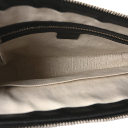 Gucci Calfskin GG Tennis Embossed Shoulder Bag Black 5 of 10