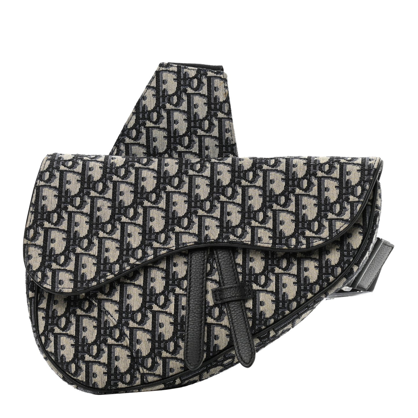 Oblique Mens Saddle Bag Blue