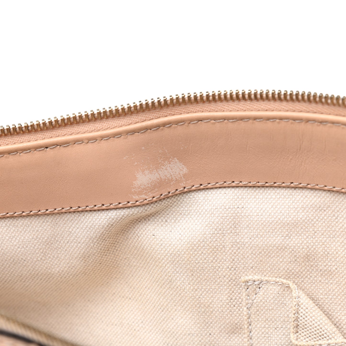 Metallic Monogram Small Lovely Heart Tote Pink