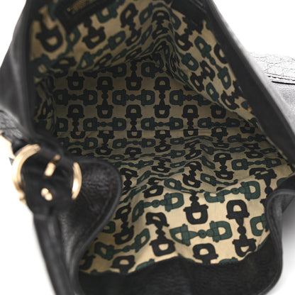 Gucci Calfskin Guccissima Trim Large Signoria Hobo Black 4 of 11