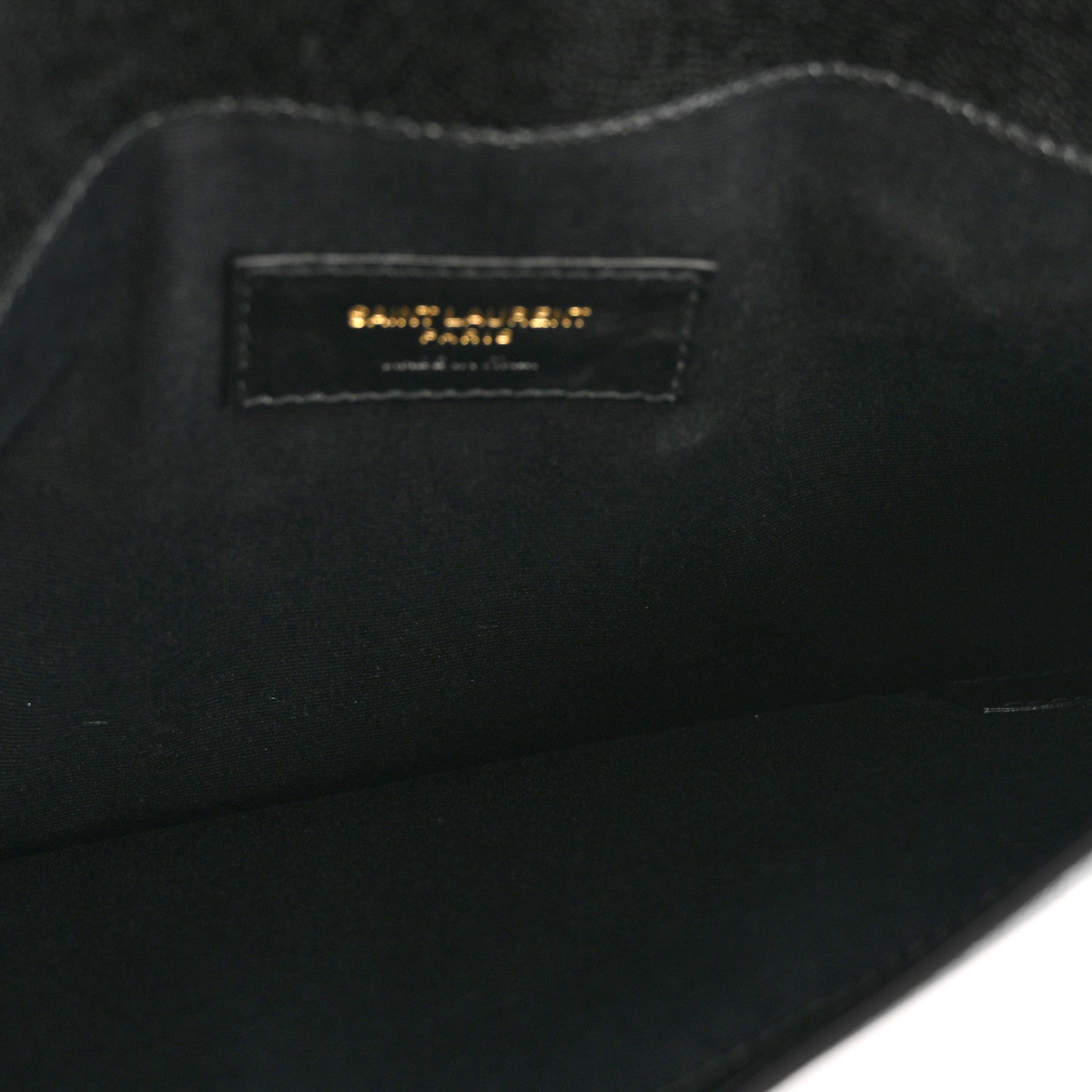 Saint Laurent Grain De Poudre Uptown Pouch Black 5 of 9