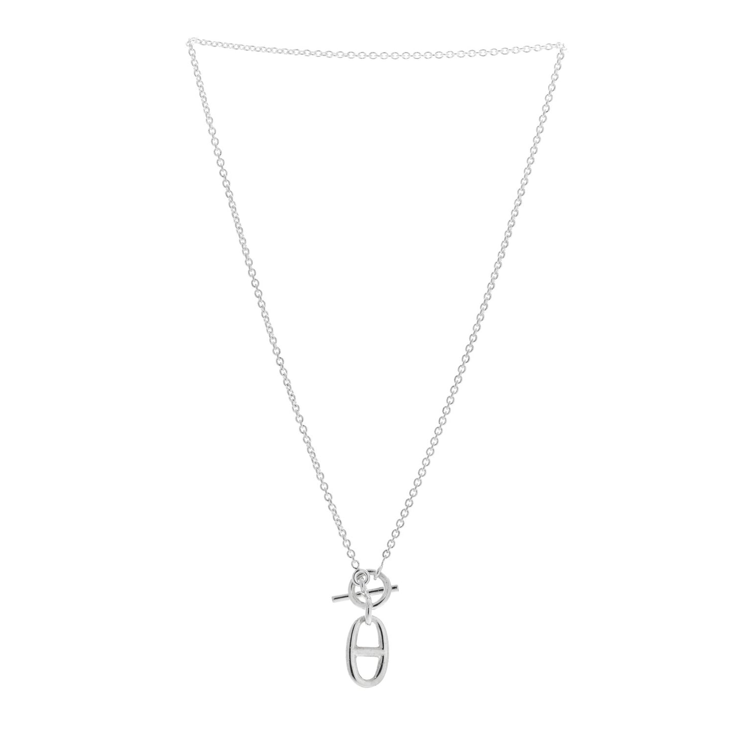 Sterling Silver Amulette Chaine d'Ancre Necklace