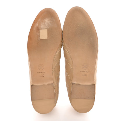 Chanel Lambskin Patent Double Stitched CC Cap Toe Ballerina Flats 40.5 Ivory Black 5 of 11
