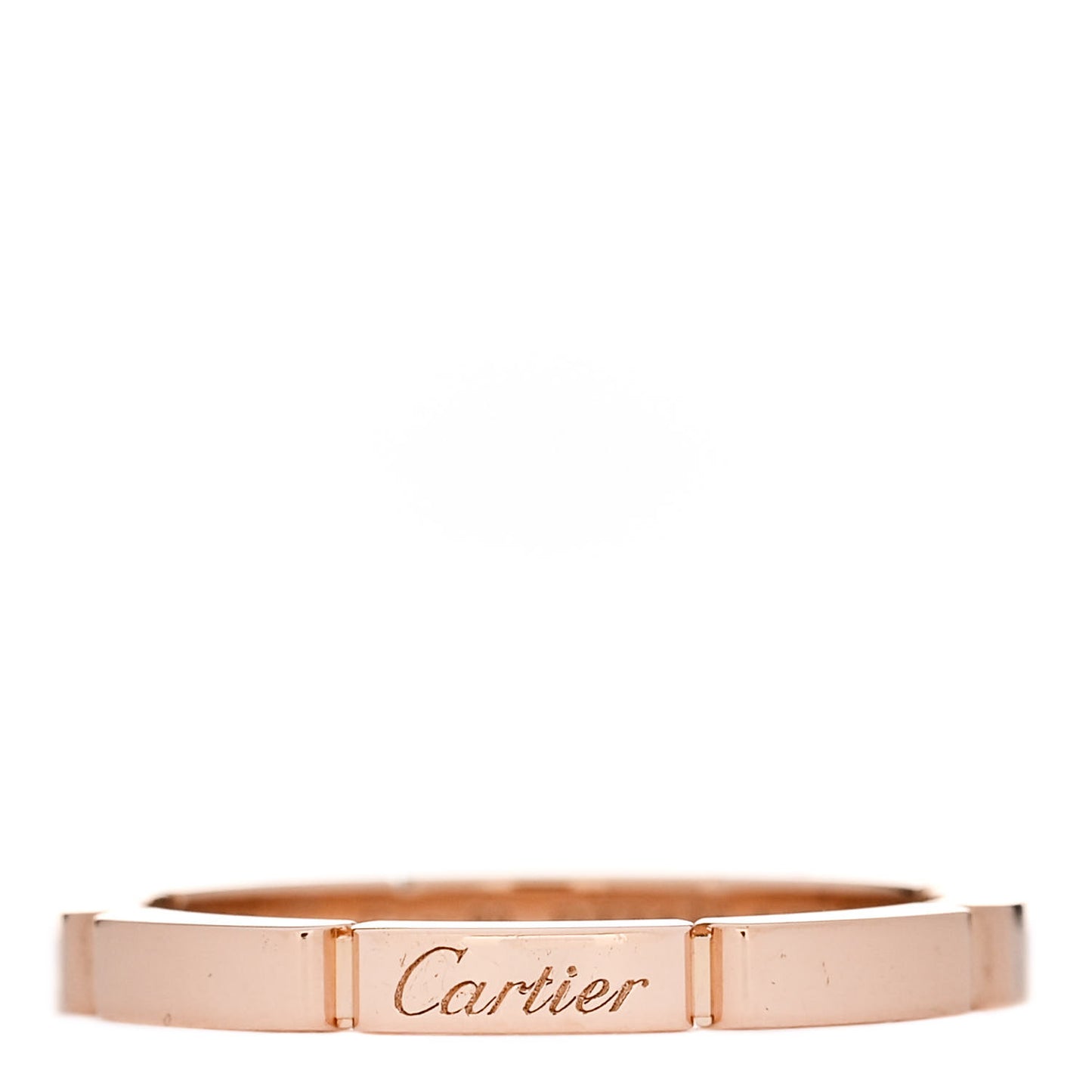18K Pink Gold 2.5mm Maillon Panthere Wedding Band Ring 60 9.25