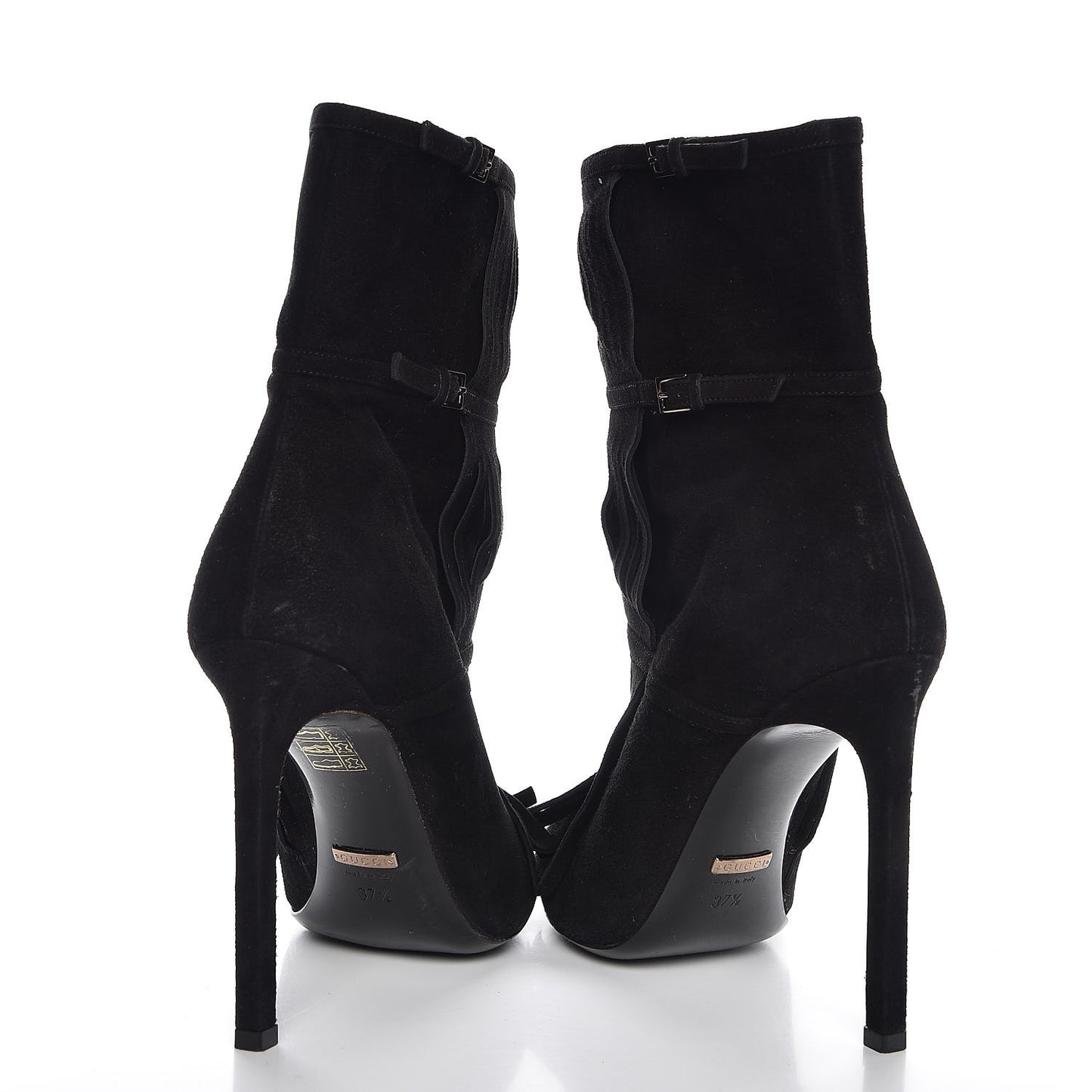 Suede Fringe Becky Bootie 37.5 Black