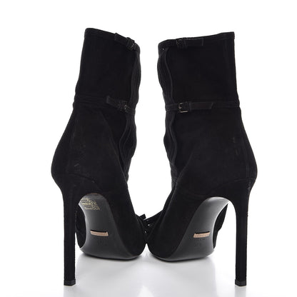 Gucci Suede Fringe Becky Bootie 37.5 Black 6 of 10