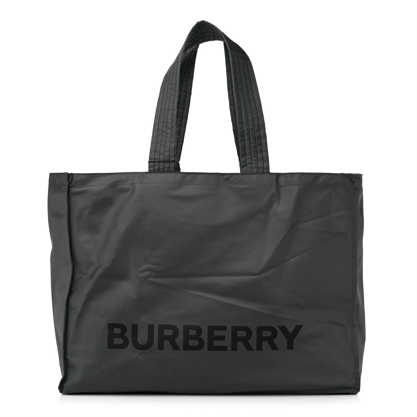 Nylon Logo Tote Bag Grey