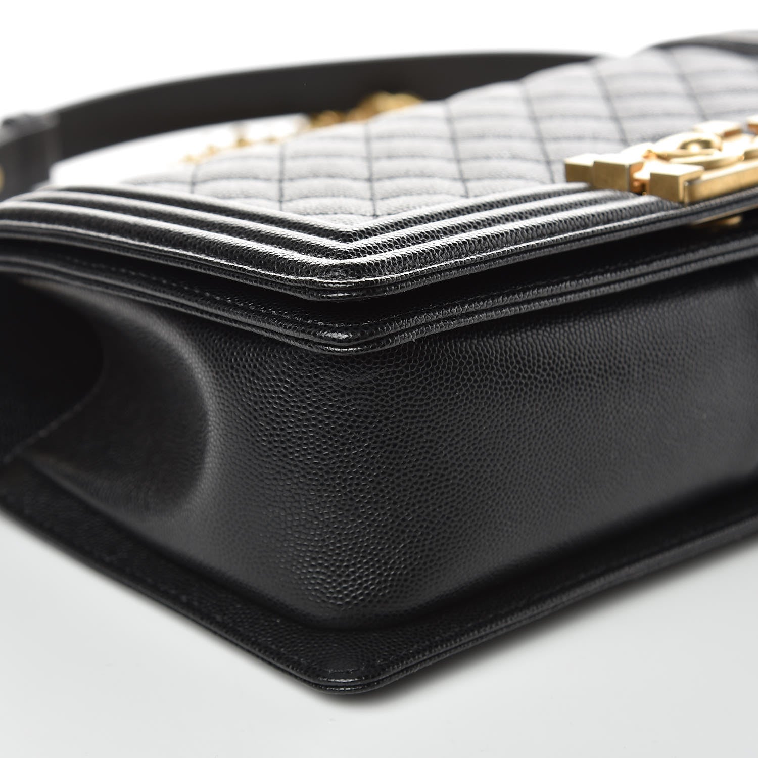 Chanel Caviar Quilted Medium Boy Flap Black 8 of 10