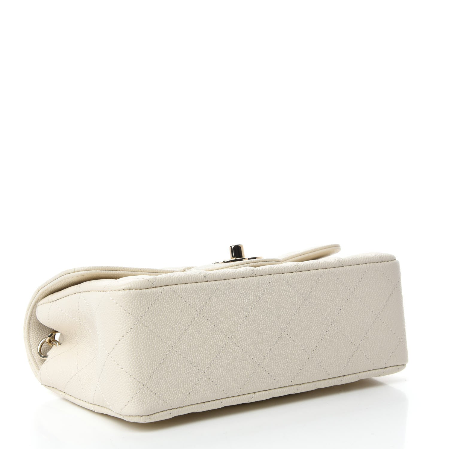 Chanel Caviar Quilted Mini Rectangular Flap White 4 of 11