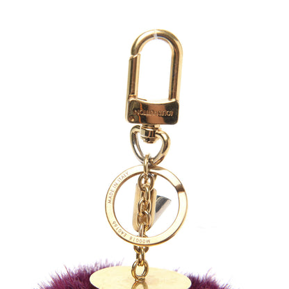 Louis Vuitton Mink Fur Bubble Duo Bag Charm Violet Pink 4 of 6