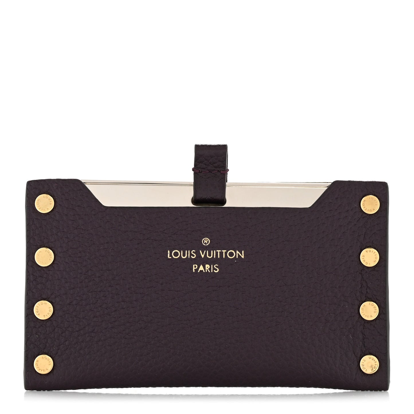 Cuir Rivets Mirror Case Quetsche