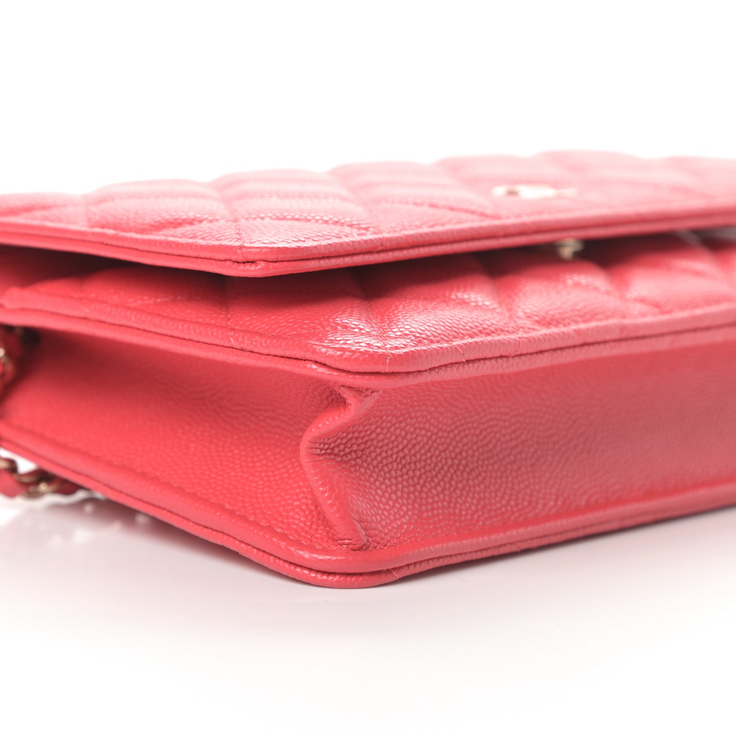 Chanel Caviar Quilted Wallet On Chain WOC Coral 10 of 13