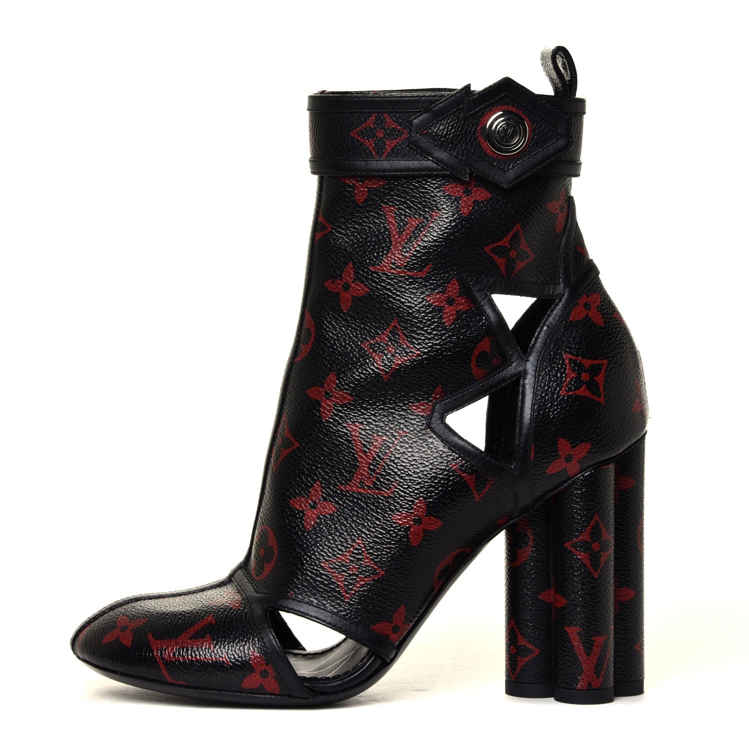 Louis Vuitton Monogram Infrarouge Logomania Ankle Boots 36 Black 2 of 12